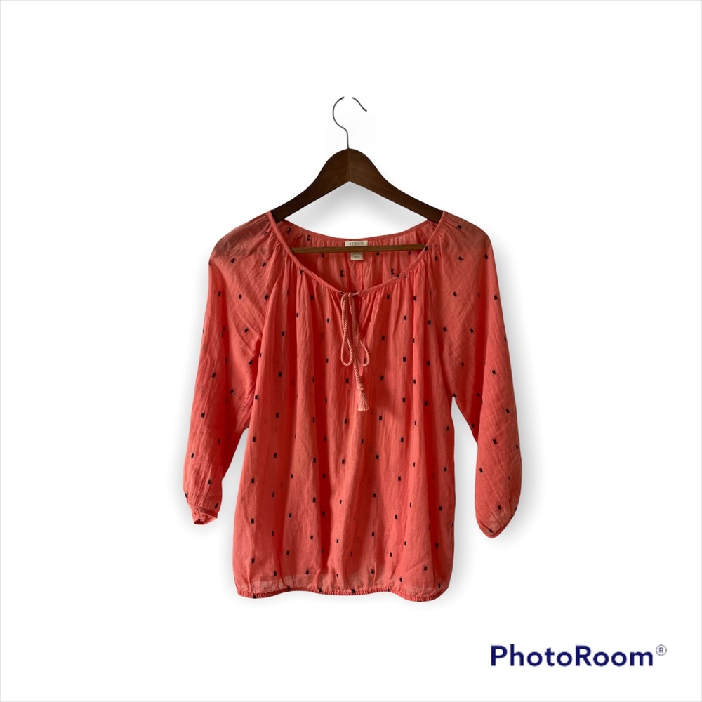 JCrew lightweight orange top